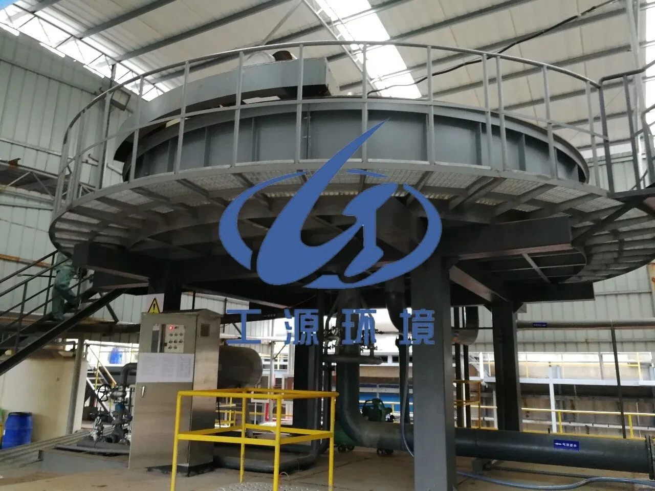 Оборудование для очистки воды, циркулярная неглубокая растворенная воздушная флотация для удаления водорослей